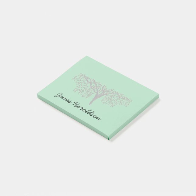 Bloco De Notas Nota - Árvore Familiar com Nome (Inclinado)