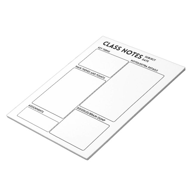 Bloco De Notas Nota de ADHD  (Inclinado)