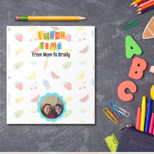 Bloco De Notas Nota de amor personalizada da lanchbox de fotos