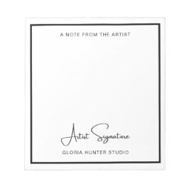Bloco De Notas Nota de Assinatura de Arte Personalizada do Bloco 