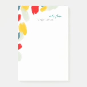 Bloco De Notas Nota de Design com limite de tinta brilhante moder
