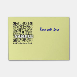 Bloco De Notas Nota de post-it com código de QR