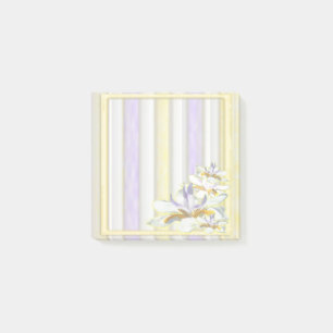 Bloco De Notas Nota de post-it floral da abelha 3x3