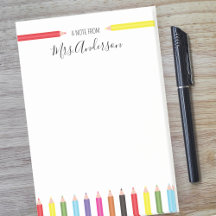 Nota do professor Rainbow Pencils