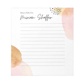 Bloco De Notas Nota Mitzva