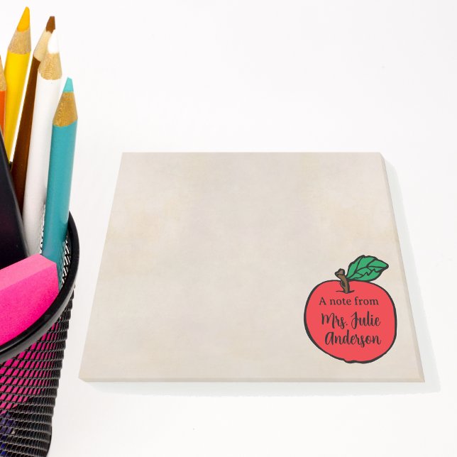 Bloco De Notas Nota Personalizada para Professores (Criador carregado)