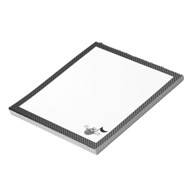 Bloco De Notas Nota sobre Música de Cartoon Sleek (Invertido)