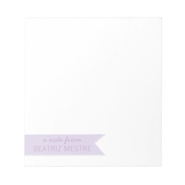 Bloco De Notas Nota Suave A De Notepads Personalizados | Banner (Frente)
