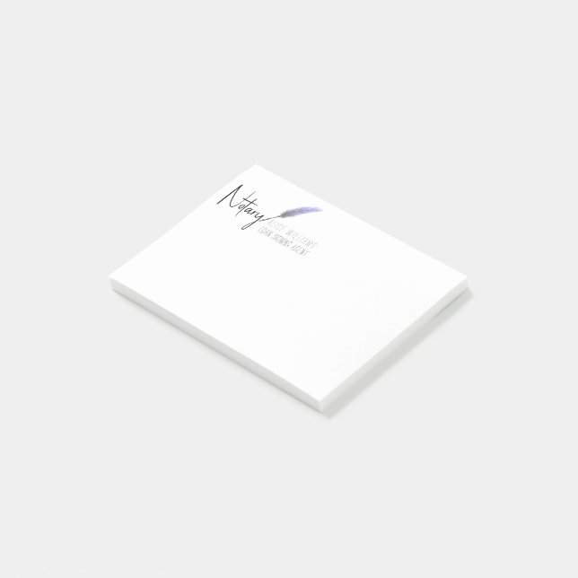Bloco De Notas Notário Simples Mínimo Roxo e Branco (Inclinado)