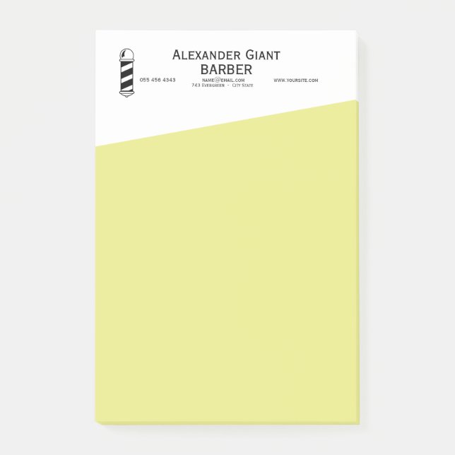 Bloco De Notas Notas 4 x 6 do Post-it® (Frente)