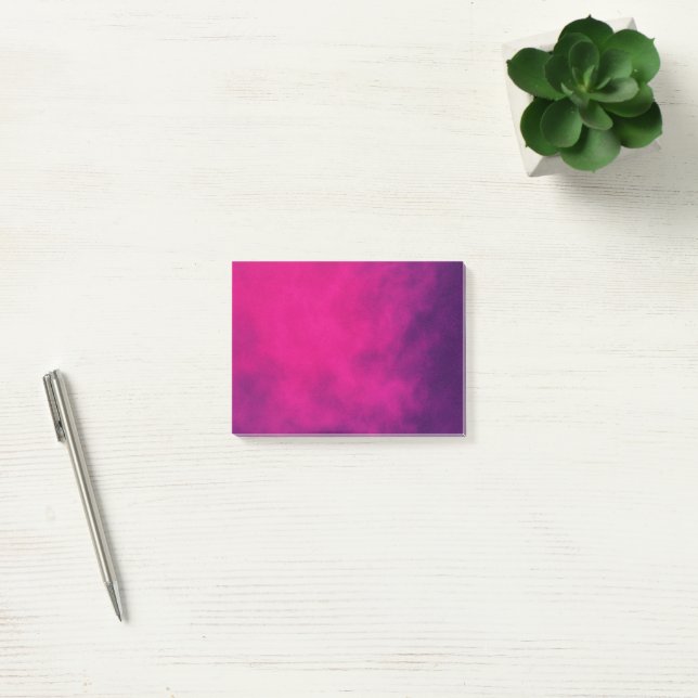 Bloco De Notas Notas adesivas com gradiente Neon Rosa Personaliza (Escritótio)