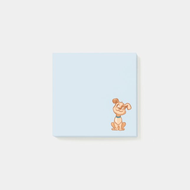 Bloco De Notas Notas adesivas de cachorro fofo® (Frente)