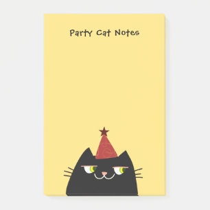 Bloco De Notas Notas Adesivas de Gato Divertido para Festa Fofas