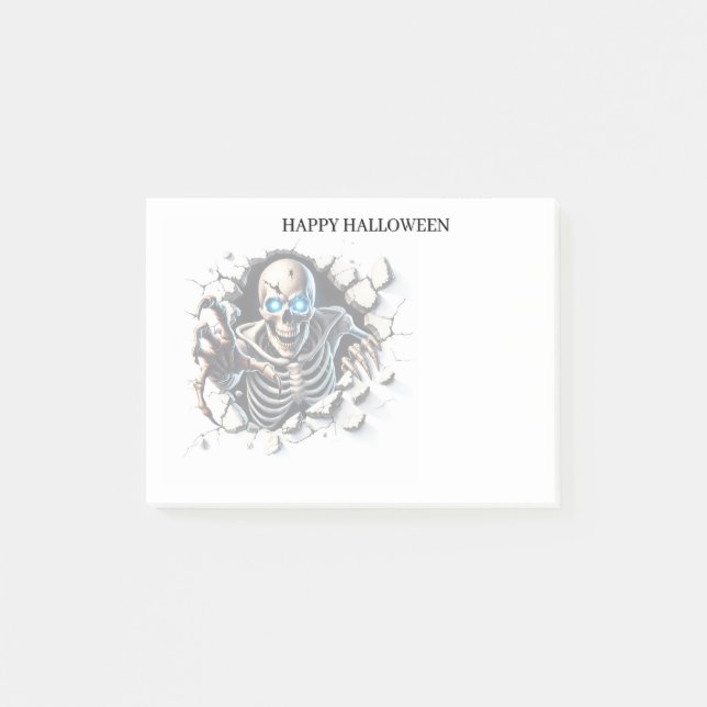 Bloco De Notas Notas adesivas de Halloween (Frente)