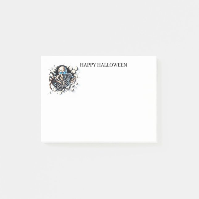 Bloco De Notas Notas adesivas de Halloween (Frente)