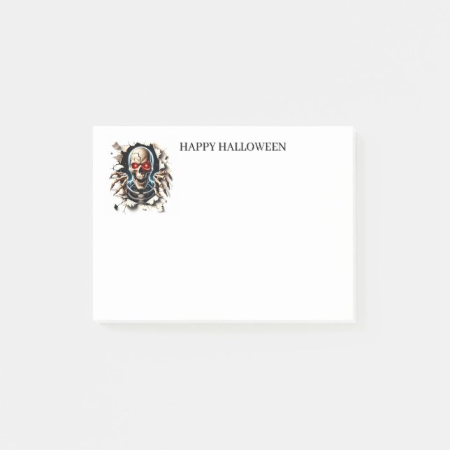 Bloco De Notas Notas adesivas de Halloween (Frente)