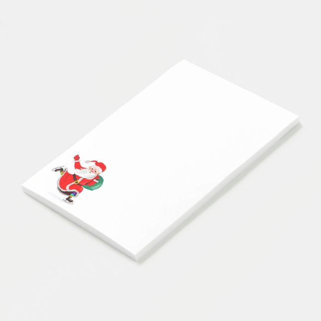 Bloco De Notas Notas Adesivas de Natal Papai Noel com Presentes (Inclinado)