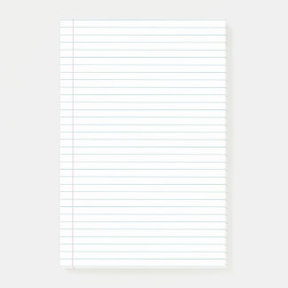 Bloco De Notas Notas adesivas de notebook com ampla régua