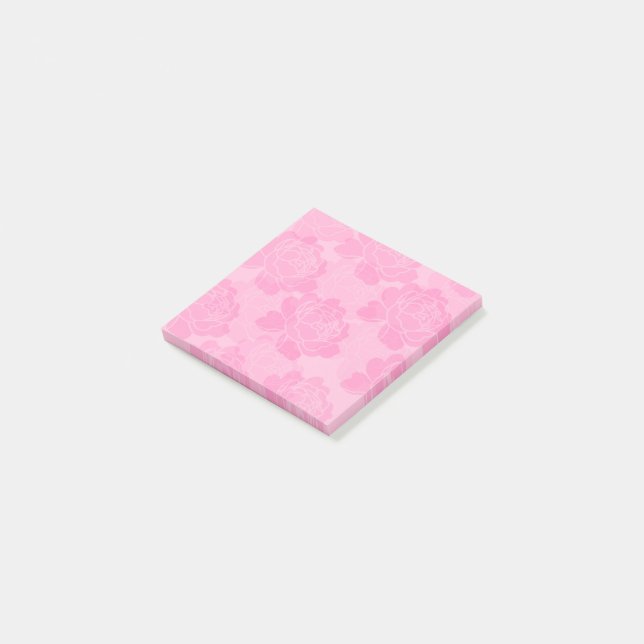 Bloco De Notas Notas adesivas Peony (Inclinado)