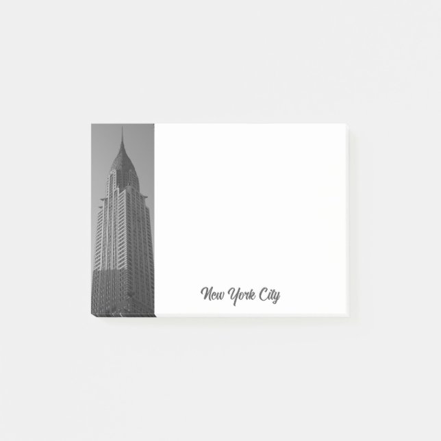 Bloco De Notas Notas Adhesivas de Arranha-Céu de NYC (Frente)