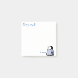 Bloco De Notas Notas Adhesivas de Filhote de Pinguim