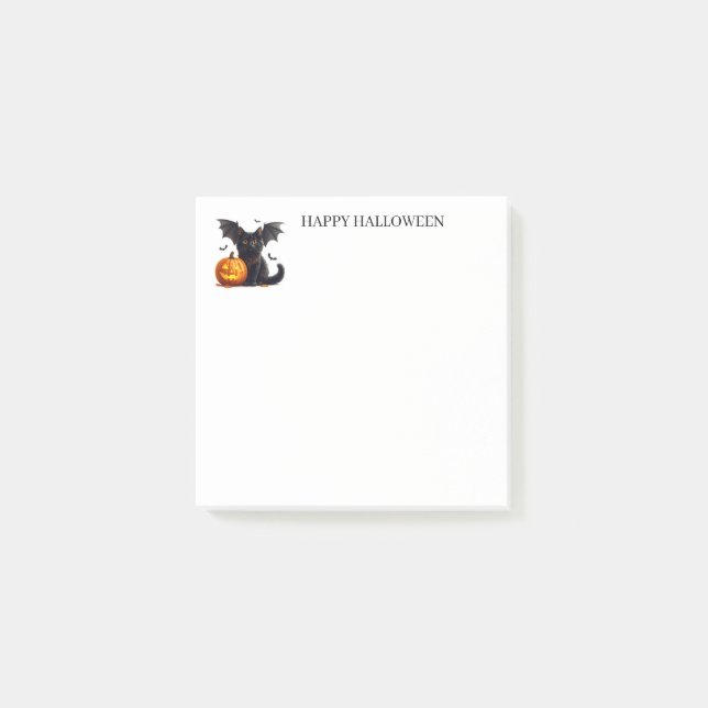 Bloco De Notas Notas Adhesivas de Halloween (Frente)