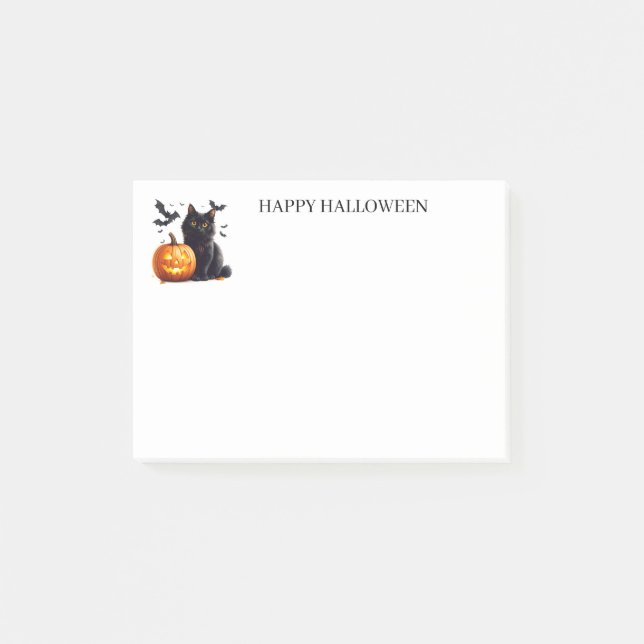 Bloco De Notas Notas Adhesivas de Halloween (Frente)