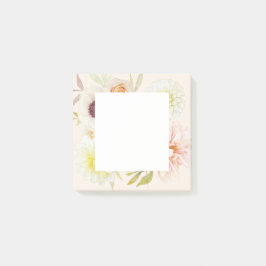 Bloco De Notas Notas Adhesivas Flores Elegantes de Primavera