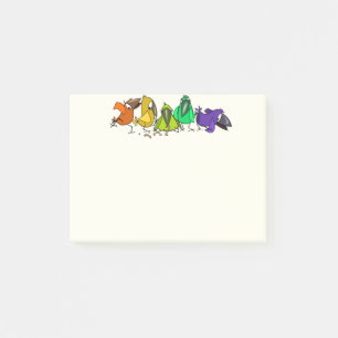 Bloco De Notas Notas Adhesivas Funny Birds®