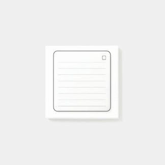 Bloco De Notas Notas Adhesivas Minimalistas Imprimíveis | Linha S