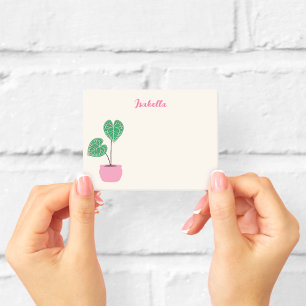 Bloco De Notas Notas Adhesivas Personalizadas de Monstera em Casa