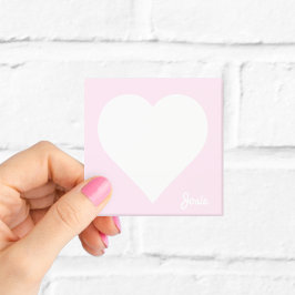 Bloco De Notas Notas Adhesivas Rosa Personalizadas em Formato de