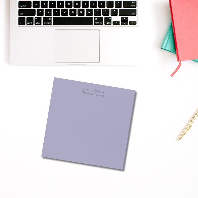 Bloco De Notas Notas Adhesivas Roxas Personalizadas (Personalized Purple post -it -note pads. See our other colors that are available)