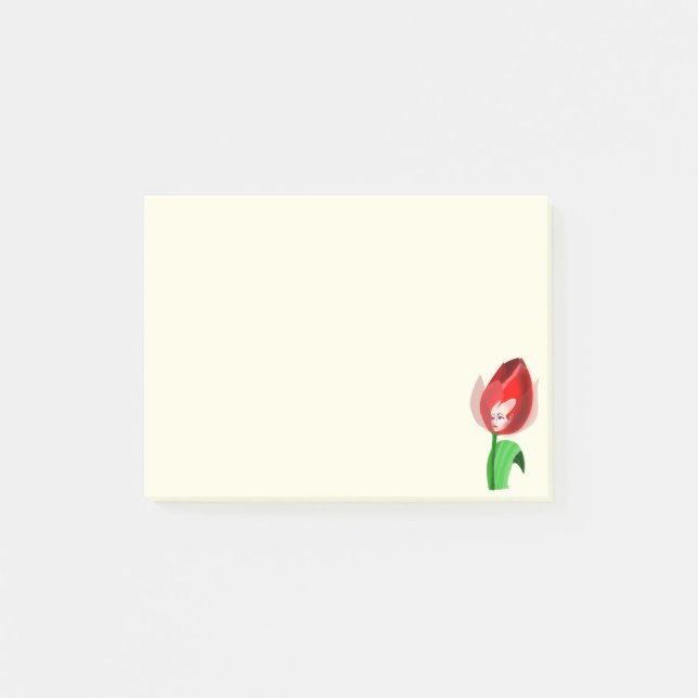 Bloco De Notas Notas Adhesivas Tulip Girl Post-it® (Frente)