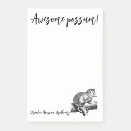 Bloco De Notas Notas Adoráveis de Possum!