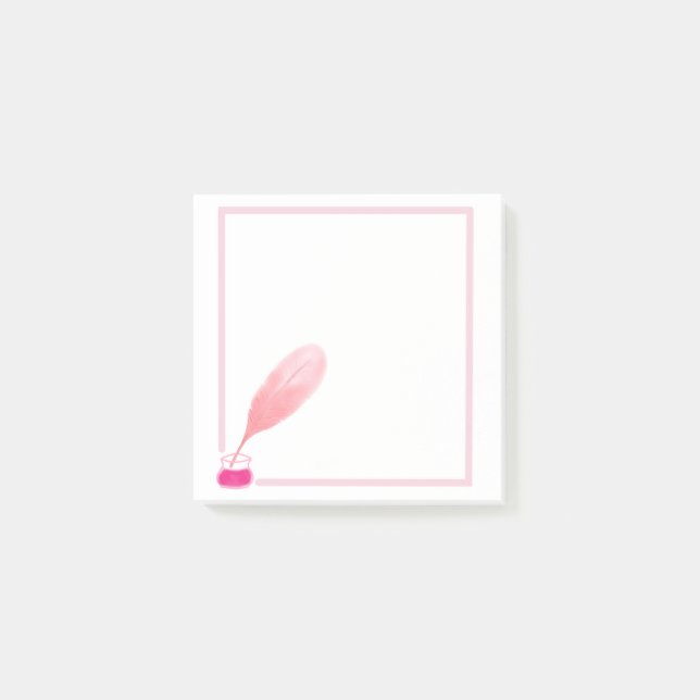 Bloco De Notas Notas ao quadrado da Caneta de Design de folha de  (Frente)