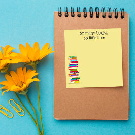 Bloco De Notas Notas Autoadesivas para Amantes de Livros