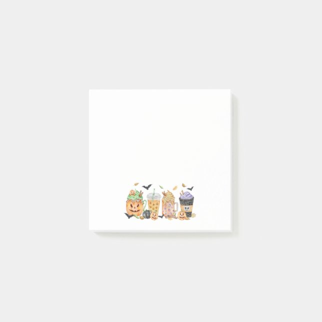 Bloco De Notas Notas bonitas de abóbora (Frente)