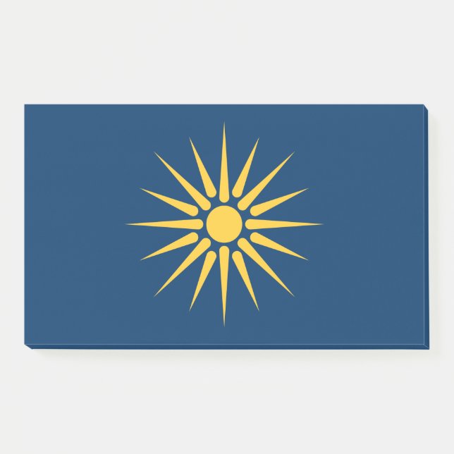 Bloco De Notas Notas com a bandeira da Macedônia, Grécia (Frente)