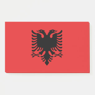 Bloco De Notas Notas com a bandeira de Albânia