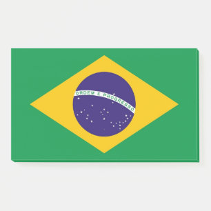 Bloco De Notas Notas com a bandeira de Brasil
