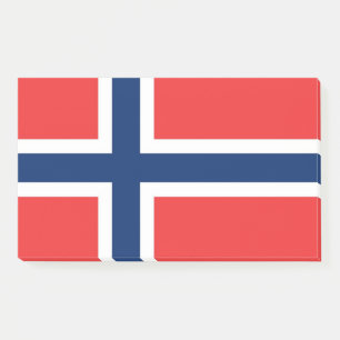Bloco De Notas Notas com a bandeira de Noruega