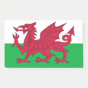 Bloco De Notas Notas com a bandeira de Wales, Reino Unido