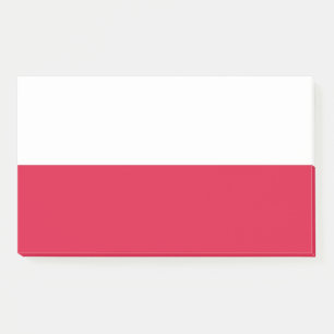 Bloco De Notas Notas com a bandeira do Polônia