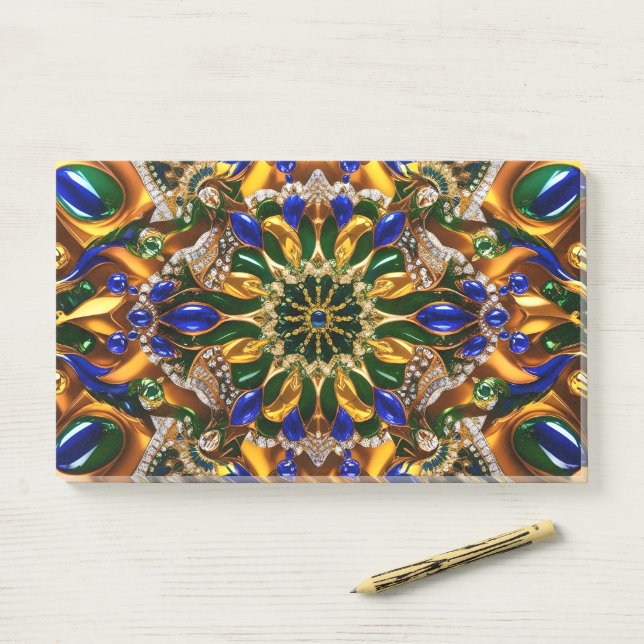 Bloco De Notas Notas com as Cores do Brasil (Na mesa)