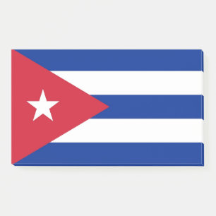 Bloco De Notas Notas com bandeira cubana