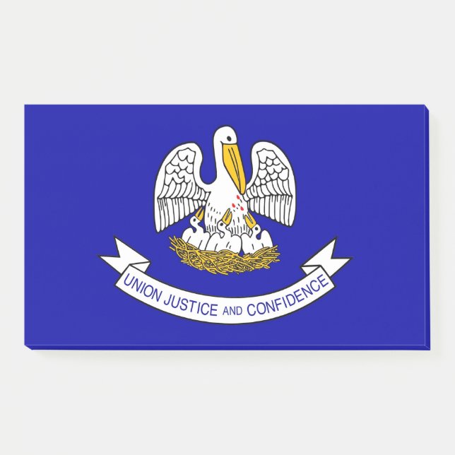 Bloco De Notas Notas com bandeira da Louisiana, EUA (Frente)