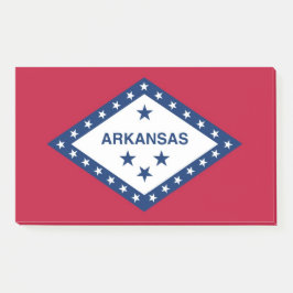 Bloco De Notas Notas com bandeira de Arkansas, EUA