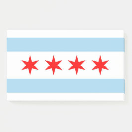 Bloco De Notas Notas com bandeira de Chicago, Illinois, EUA