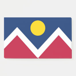 Bloco De Notas Notas com bandeira de Denver, Colorado, EUA